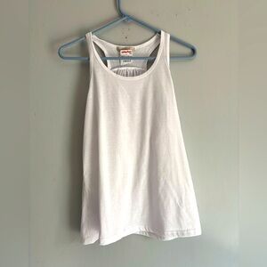 Active basic white racerback sleeveless tank top shirt NWT